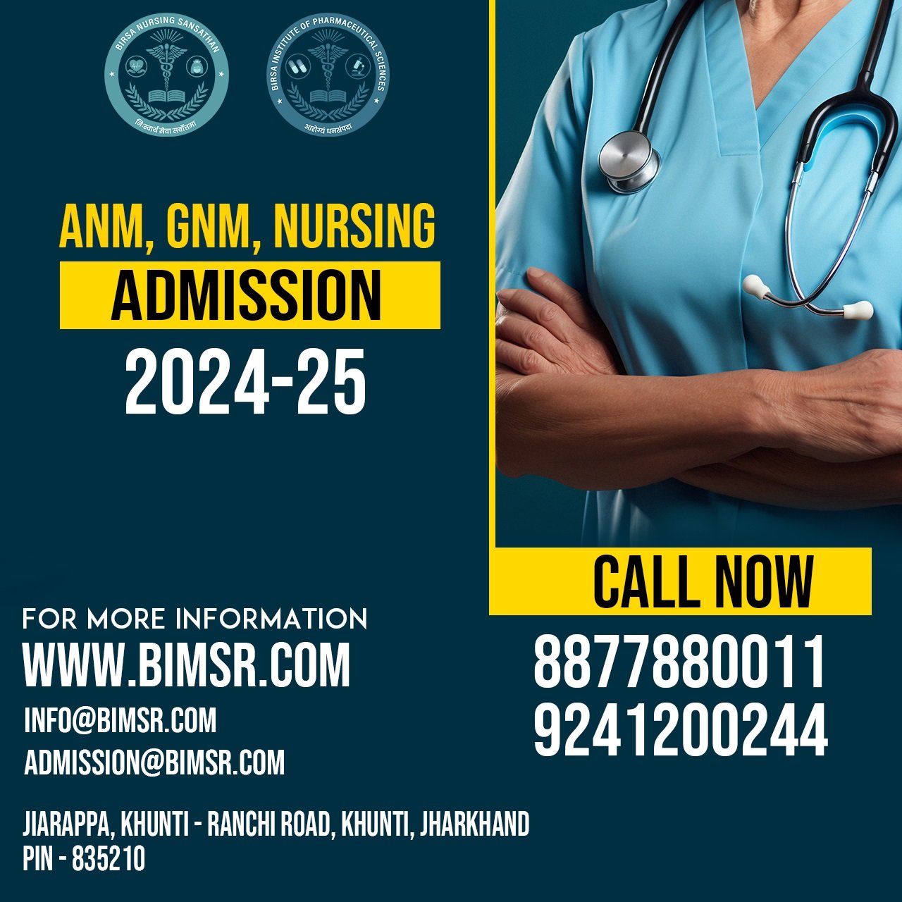 BIMSR Admission 2024-2025